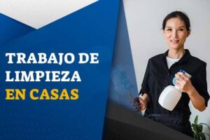 Trabajos de limpieza en casas particulares y departamentos