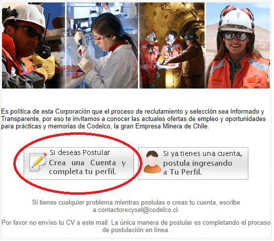 Trabaja en Codelco este 2025