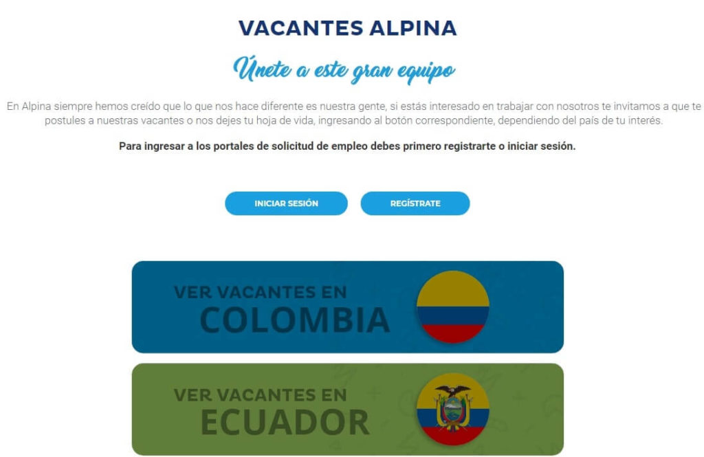 Vacantes Alpina