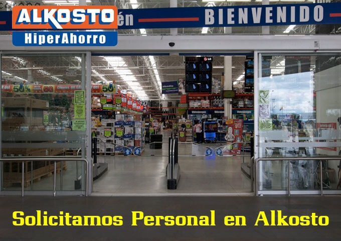 Necesitamos personal para trabajar en Alkosto
