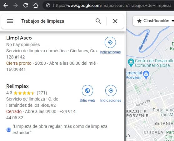 Trabajos de limpieza cerca de mi