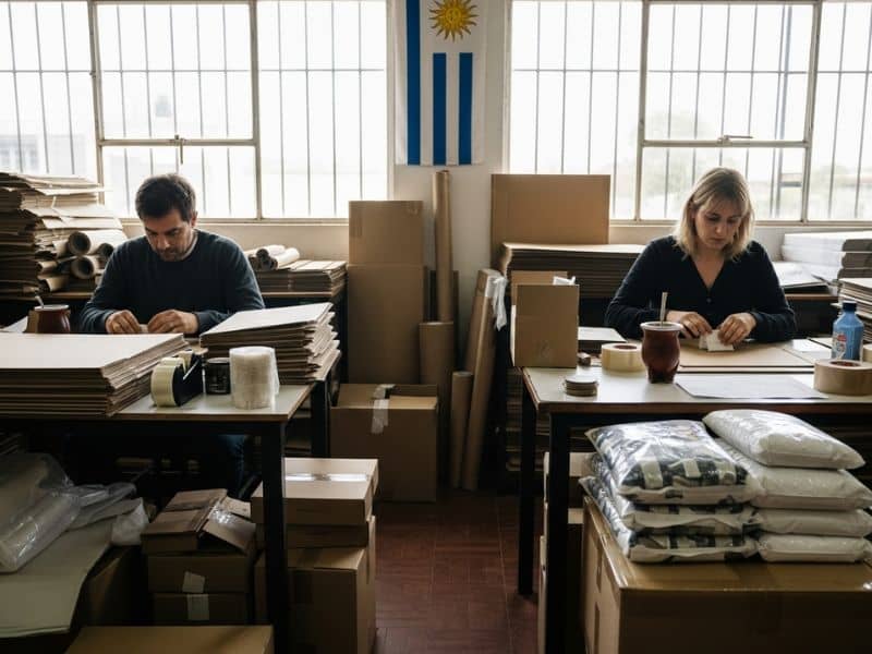 Empleo desde casa en Uruguay con productos de cartón, empaques y bolsas